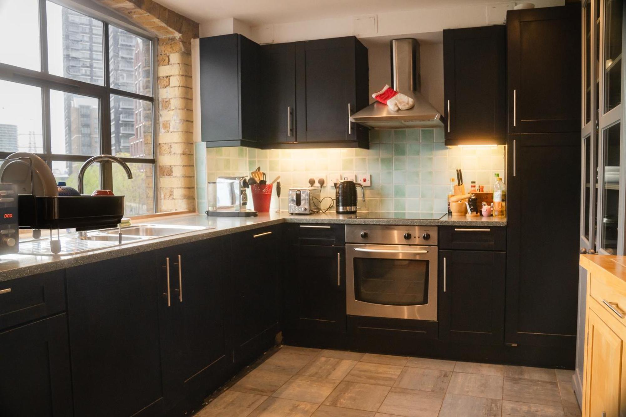 Loft Style Apartment Near O2, Abba Voyage, Excel London Bagian luar foto